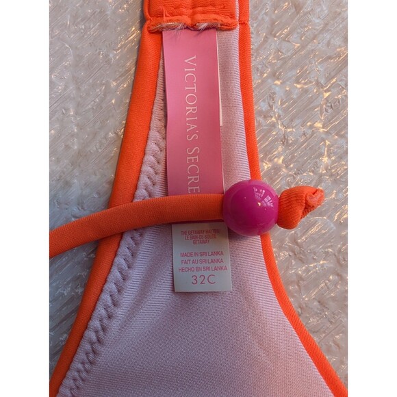 Victoria Secret Fabulous Colorblock Cheeky Swimsuit Bikini 32C Bottoms Small New - Picture 8 of 11
